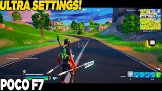 Poco F7 Fortnite Chapter 6 Ultra 60FPS Snapdragon 8s Gen 4