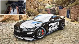 Ford Mustang Shelby GT500 - POLICE - Forza Horizon 5 | Steering Wheel Gameplay