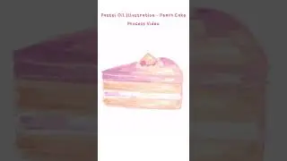 Full Process of Painting Peach Cake on Procreate #arttutorial #artshorts #artprocess #procreate