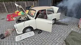 Trabant 601 starten na 6 jaar stilstaan