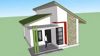 Desain Rumah Minimalis 10 x 6 m, Atap Minimalis
