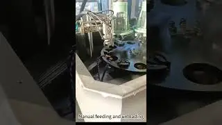 Rotary table drilling and tapping machine - automatic loading and unloading