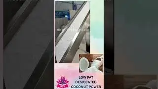 LOW FAT DESICCATED POWDER  #desiccatedpowder #coconutfiber #machine  #coconutmachine #coconutpowder