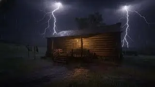 ASMR Heavy Rain on Window at Night ⛈️ Deep Sleep & Instant Relaxation (No Music)