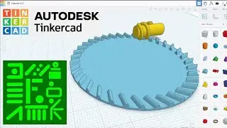 Engrane Helicoidal y piñón de Tornillo en Tinkercad | Impresión 3D