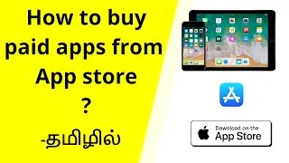 How to buy Paid apps from App store in Tamil | iphone