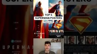 TOP 5 SUPERMAN (2025) POSTERS‼️#newidea #viralshort #movietok #superman #jamesgunn #fyp