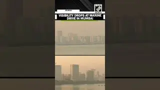 Visibility drops at Marine Drive in Mumbai as layer of haze lingers in air today morning