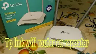 how to setup tp link wifi router as repeater