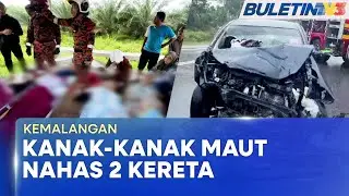 KEMALANGAN | Kanak-Kanak Dua Tahun Maut, Tujuh Parah Kereta Bertembung (BU)