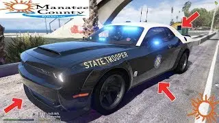 GTA 5 Roleplay - Florida Highway Patrol - Dodge Demon - Multiplayer - Fivem MCRP