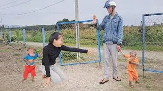 Unhappy single mother heartbrokenly say goodbye Kuku for safety of children