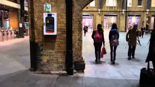 Walk from Premier Inn King's Cross to King's Cross Station Oct 2013