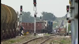 Loco Reversal & Triple Departure from Gadag Junction -  Indian Railways