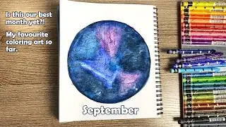 September Johanna Basford 2025 Weekly Coloring Planner