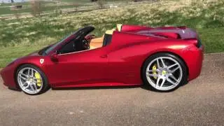 Rosso Fuoco Ferrari 458 Spider kahn monza 21/22 diamond cut