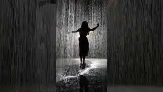Rain Room 🌧️ #sharjah #rainroom #uae #mallu #crew #life #summervibes