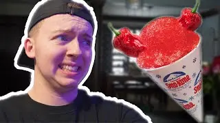 Eating Ghost Pepper Snow Cones...