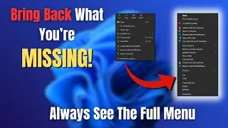 Remove 'Show More Options' From Right-Click Menu in Windows 11