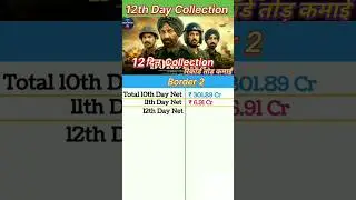 Border 2 Box Office Collection | Border 2 12th Day Collection, Border 2 11th Day Collection #border2
