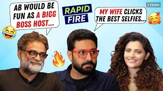 Abhishek Bachchan, Saiyami Kher, R Balki RAPID FIRE | Bigg Boss, Aishwarya Rai's SELFIES, & More