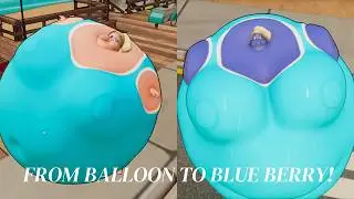 Alice in Wonderland: From Balloon to Blue Berry Inflation