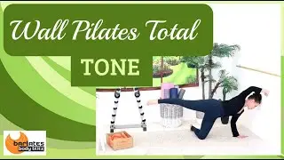 35 min Wall Pilates with Dumbbell workout FULL BODY - Barlates Body Blitz Wall Pilates Total Tone