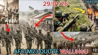 🔥29/01/26 : VICTOIRE ! LES RDF‑M23 FUIENT WALUNGU, PUISSANCE DES WAZA, PÉNURIE DE MUNITIONS