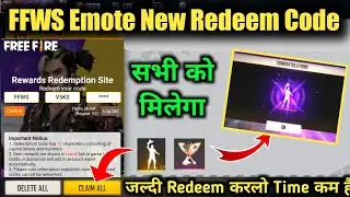 Free Fire New Emote Redeem Code | FFWS 2021 Emote Redeem Code | Free Fire World Series Rewards