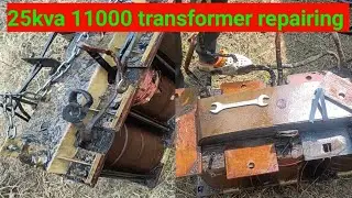 Hyderabad 25 Kva 11000 transformer repairing block video 