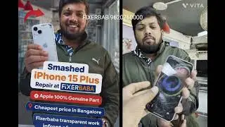 Smashed iPhone 15 Plus Repair | Apple 100% Genuine Parts | Cheapest in Bangalore | Fixerbaba