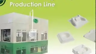 HGHY Thermoforming Compact Production Line Packagings Machine Paper Pulp Molding Tablewares Machine