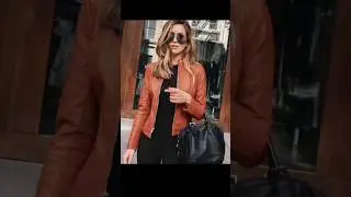 Vintage PU Leather Bomber Jacket 🖤 Y2K Women&rsquo;s Fashion Retro Vibes. Street Style. Pure Y2K Energy.