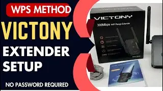 Настройка расширителя Wi-Fi Victony с помощью кнопки WPS. Пароль не требуется.