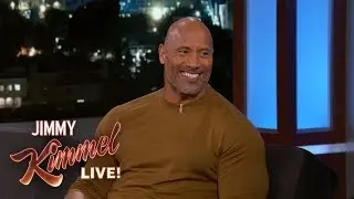 Dwayne Johnson Wants Jimmy Kimmel to Deliver His Baby
