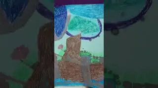 floating land waterfall
