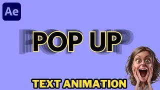 Pop Up Text in After Effects | After Effects Tutorial