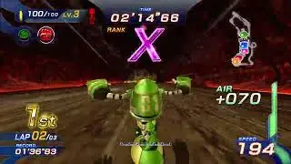 Sonic Free Riders (ソニック フリーライダーズ) - No Kinect Patch Mod - Magma Rift Expert (Robo)