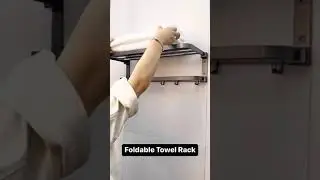 ⭐ Product Link in Comments ⭐Easy Organizer Bathroom Aluminum Foldable Towel Rack⁠