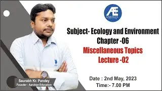 Subject- Ecology and Environment Chapter -06 Miscellaneous Topics Lecture -02