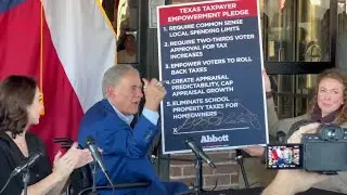 Texas Gov. Abbott outlines property tax reform plan during Temple visit