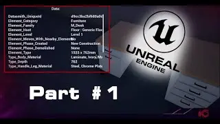 Unreal Engine 4 BIM Data from 3d models|Tutorial Part 1