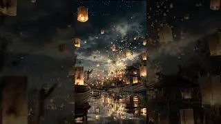 Stunning lanterns ascending the sky!