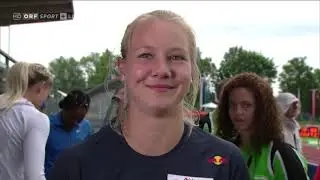 Hypo Meeting G&ouml;tzis 2019 - Siebenkampf - 200m - Interview Sarah Lagger