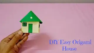 Easy Origami House Craft | Mini Paper Home 🏡 | Simple Paper Craft #KidsCraft #OrigamiHouse #DIYArt