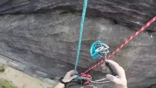 Climbing Trafalgar Wall - Birchen Edge