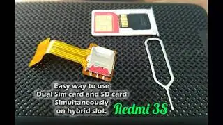 How to use 2 Sim cards and SD card in Hybrid slot