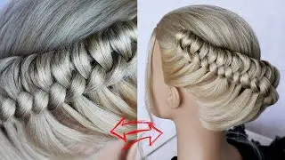 😱 EASY Knotted Updo! 😱 Wedding Prom Updo Hair Tutorial by Another Braid #shorts