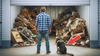 Un veterano sin hogar limpió el garaje de su amigo muerto. Lo que su perro encontró dentro lo cambió