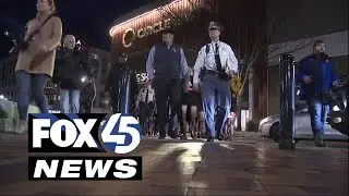 Baltimore County leaders gather in Towson for public safety walk after homicide Monday